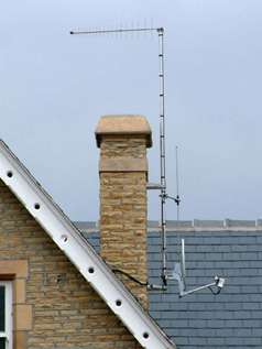 One of our aerials after installation